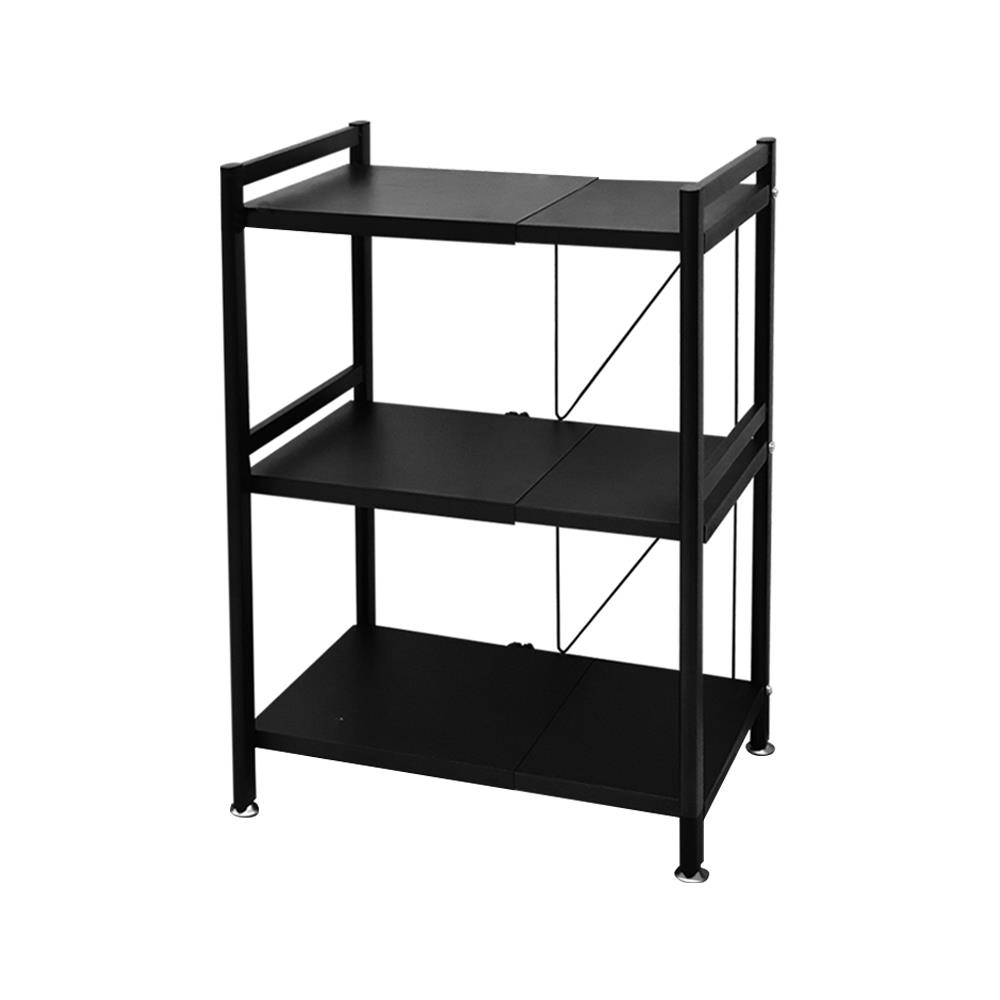 ชั้นวางของยืดหดได้ 3 ชั้น มีล้อ HOMEST IC-008844 83x37x42 ซม. สีดำ