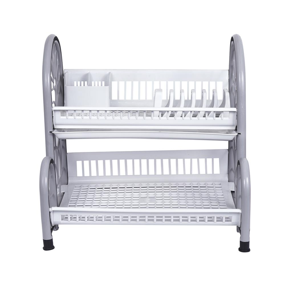 ชั้นคว่ำจานตั้งพื้นพลาสติก 2 ชั้น HAPPY WARE PB-682/2 DS+T