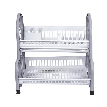 ชั้นคว่ำจานตั้งพื้นพลาสติก 2 ชั้น HAPPY WARE PB-682/2 DS+T_1