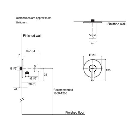 วาล์วฝักบัว KOHLER K-28953X-4CD-CP_1
