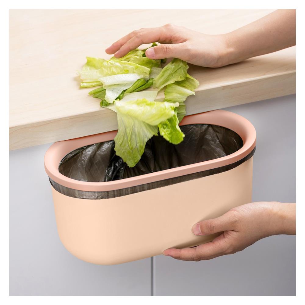 ถังขยะพร้อมที่แขวน ACCO GENKI 3.5 ลิตร สีชมพู