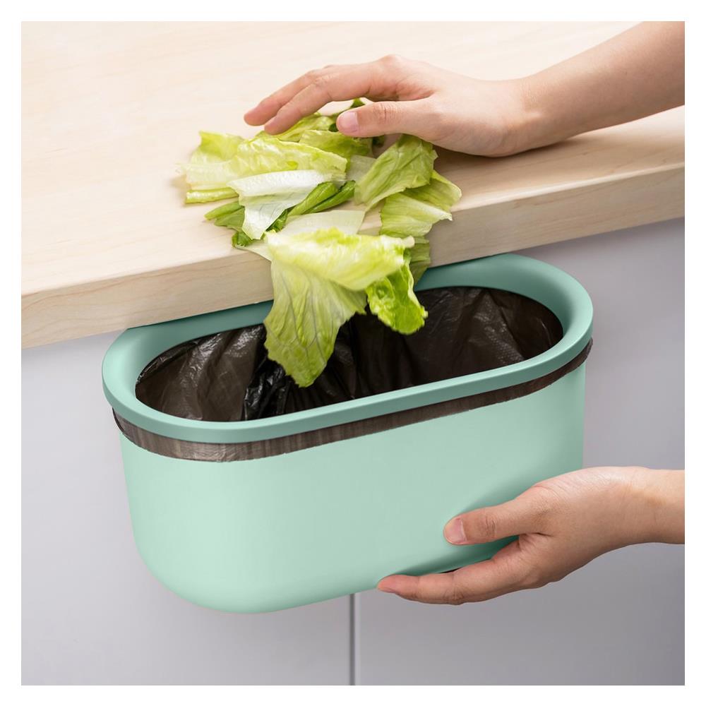 ถังขยะพร้อมที่แขวน ACCO GENKI 3.5 ลิตร สีเขียว