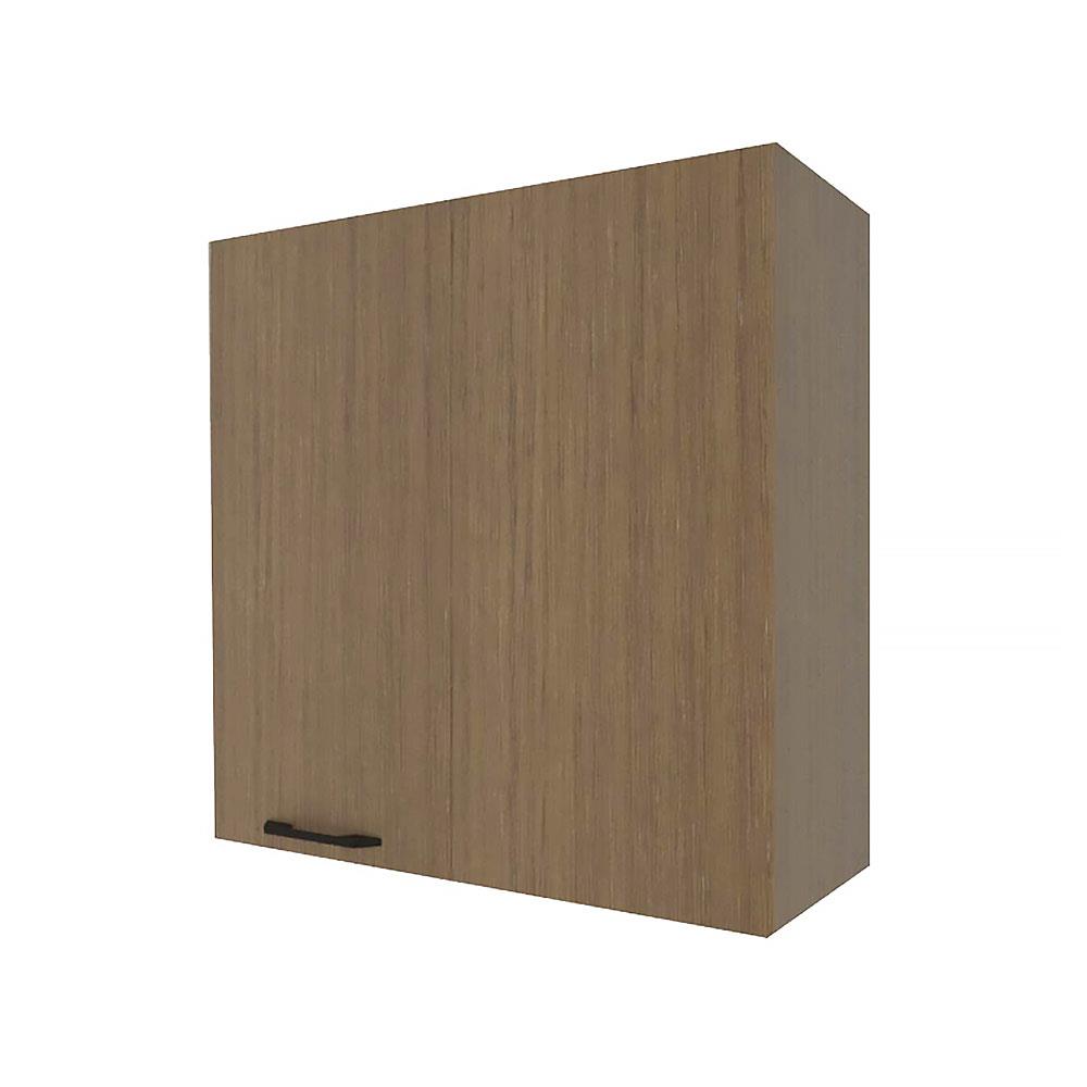 ตู้เข้ามุมขวา WPC PARAZZO ENZO มือจับดำ 80x80 ซม. สีช็อกโกแลต