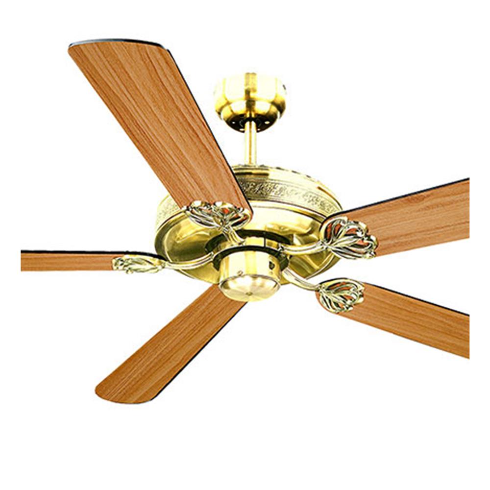 พัดลมไม่มีโคมไฟ CARINI 552-PB สีน้ำตาล/ทอง 52 นิ้ว 5 ใบพัด