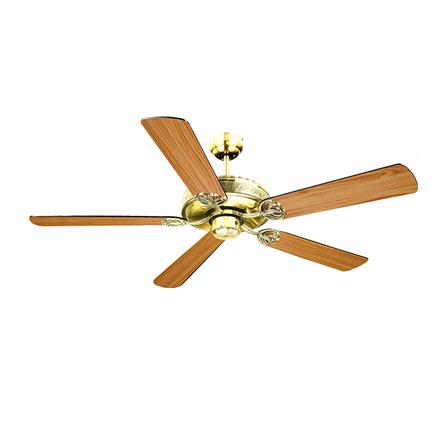 พัดลมไม่มีโคมไฟ CARINI 552-PB สีน้ำตาล/ทอง 52 นิ้ว 5 ใบพัด