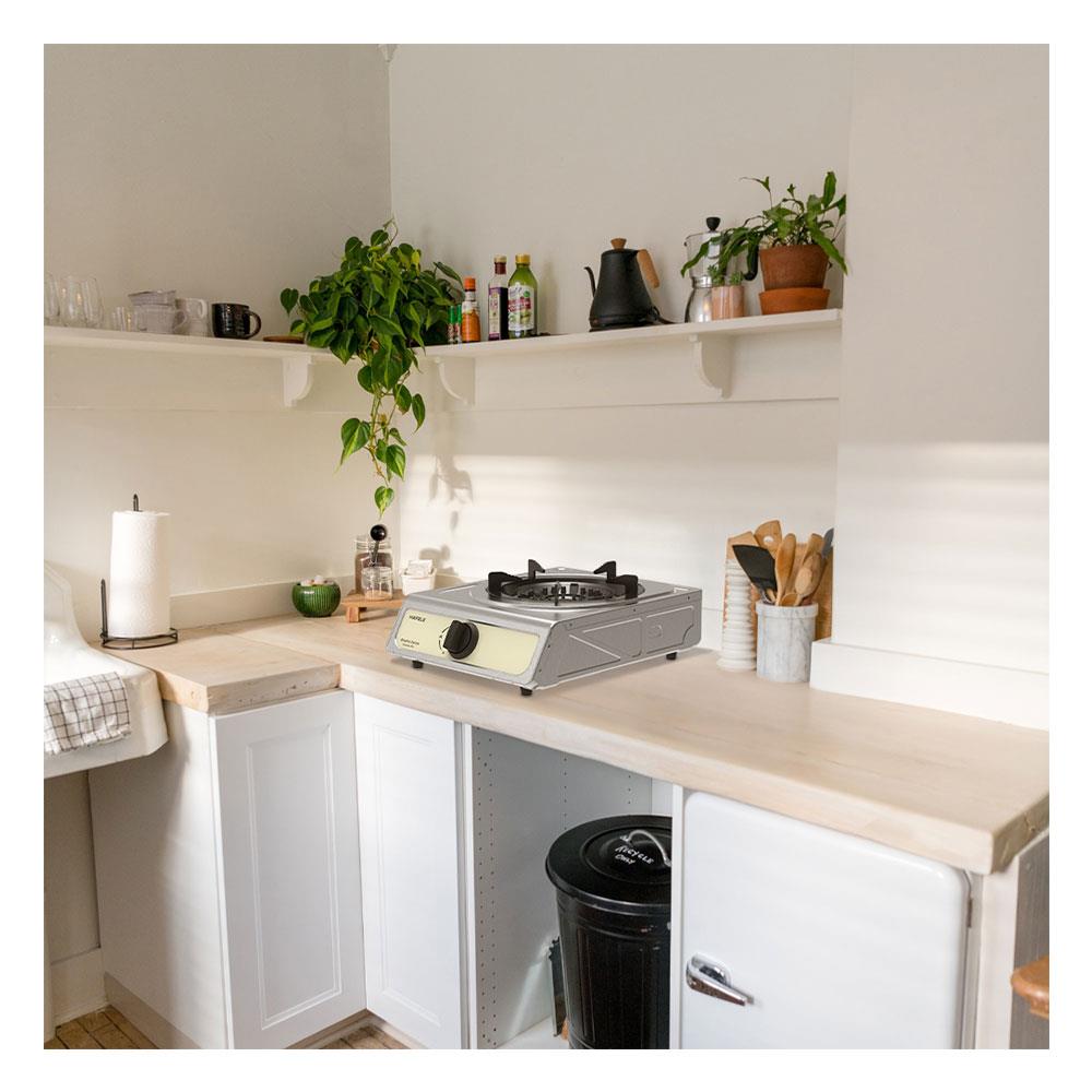 เตาแก๊สตั้งโต๊ะ 1 หัวแก๊ส HAFELE 495.06.141 สเตนเลส