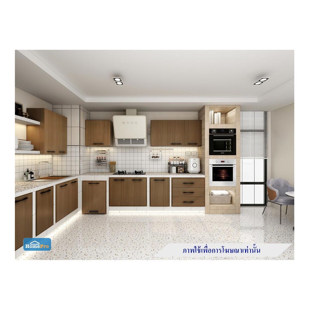 ตู้ลิ้นชัก 3 ชั้น WPC PARAZZO ENZO มือจับดำ 70x60 ซม. สีช็อกโกแลต