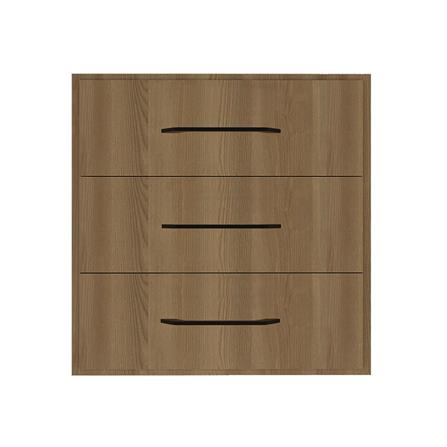 ตู้ลิ้นชัก 3 ชั้น WPC PARAZZO ENZO มือจับดำ 70x60 ซม. สีช็อกโกแลต