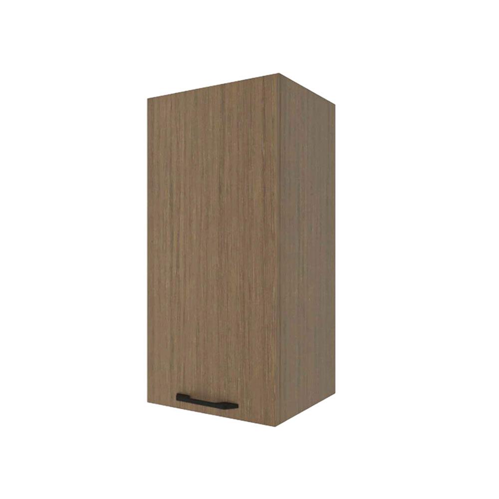 ตู้แขวนเดี่ยว WPC PARAZZO ENZO มือจับดำ 40x80 ซม. สีช็อกโกแลต