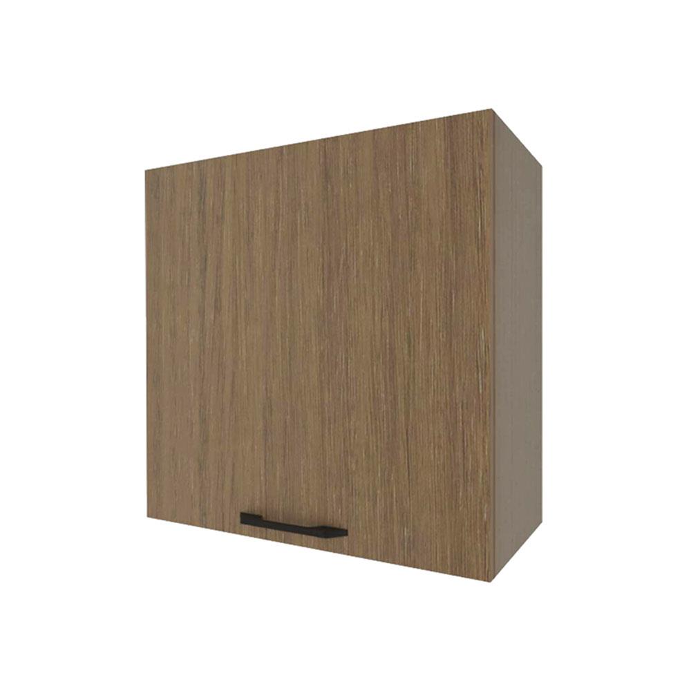 ตู้แขวนเดี่ยว WPC PARAZZO ENZO มือจับดำ 60x60 ซม. สีช็อกโกแลต