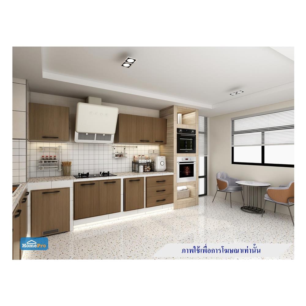 ตู้แขวนเดี่ยว WPC PARAZZO ENZO มือจับดำ 60x60 ซม. สีช็อกโกแลต