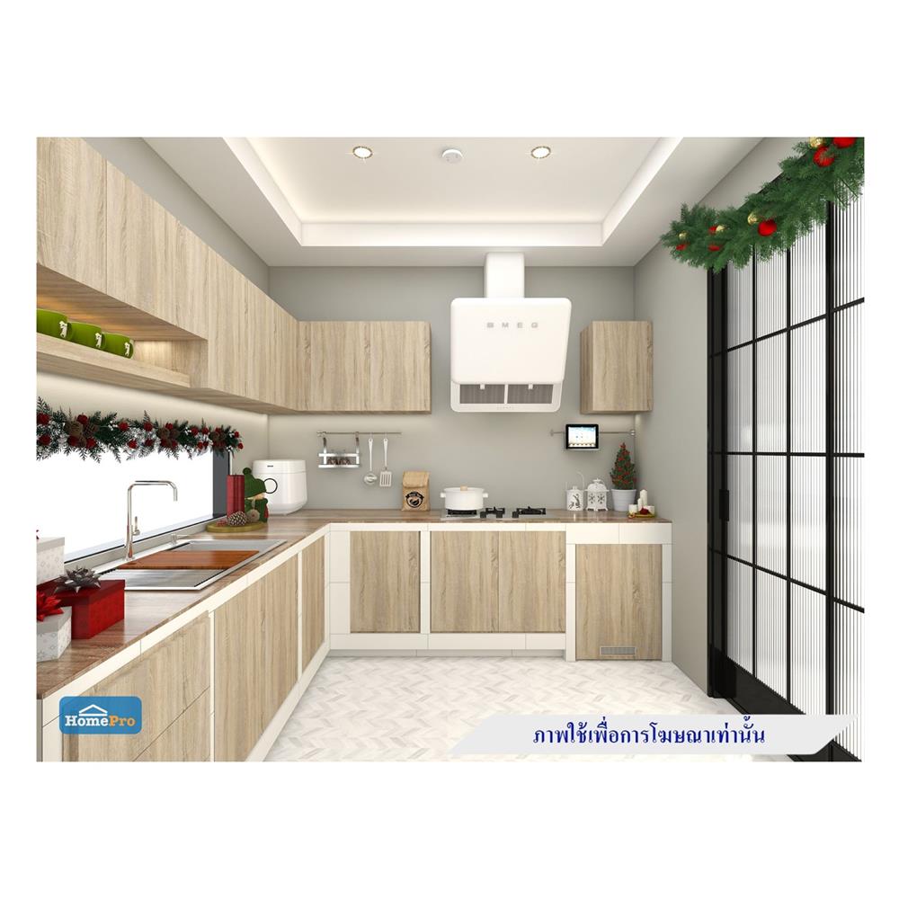 ตู้เข้ามุมขวา WPC PARAZZO ENZO บานเพ่ 80x60 ซม. สีเนเชอรัลโอ๊ค