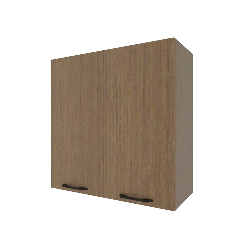 ตู้แขวนคู่ WPC PARAZZO ENZO มือจับดำ 80x80 ซม. สีช็อกโกแลต