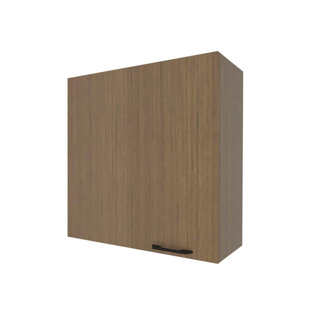 ตู้เข้ามุมซ้าย WPC PARAZZO ENZO มือจับดำ 80x80 ซม. สีช็อกโกแลต