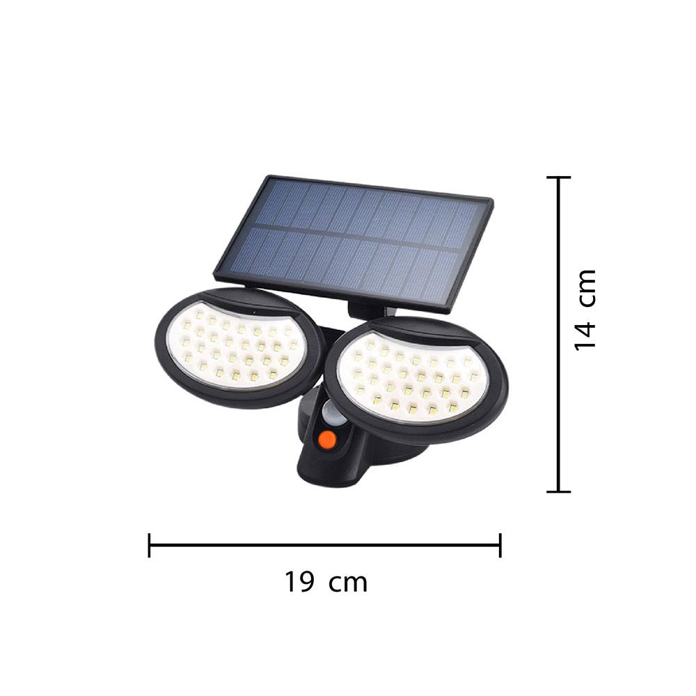ไฟผนังภายนอก SOLAR CARINI 226406009 12 วัตต์ DAYLIGHT สีดำ