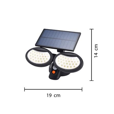 ไฟผนังภายนอก SOLAR CARINI 226406009 12 วัตต์ DAYLIGHT สีดำ_7