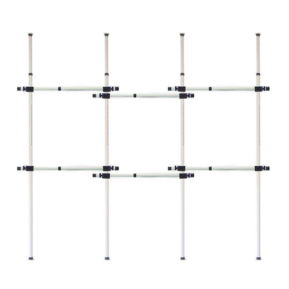 ราวแขวนผ้า 6 ราวแขวน TUGU R01W สีขาว