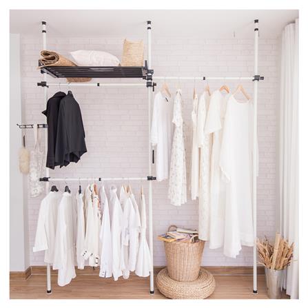 ราวแขวนผ้า 6 ราวแขวน TUGU R01W สีขาว_2