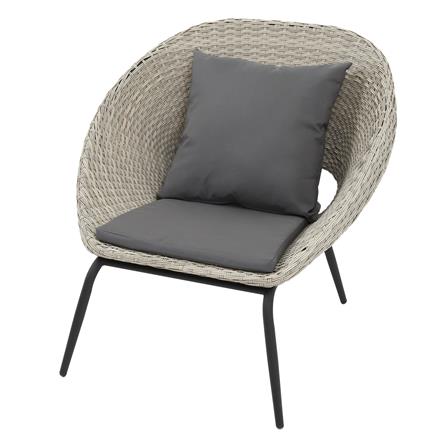 ชุดสนามหวายเทียม 2 ที่นั่ง SPRING SAND สีเทาอ่อน_2