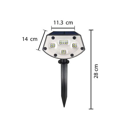 ไฟจัดสวน SOLAR CARINI 229452010 1.5 วัตต์ DAYLIGHT สีดำ_7