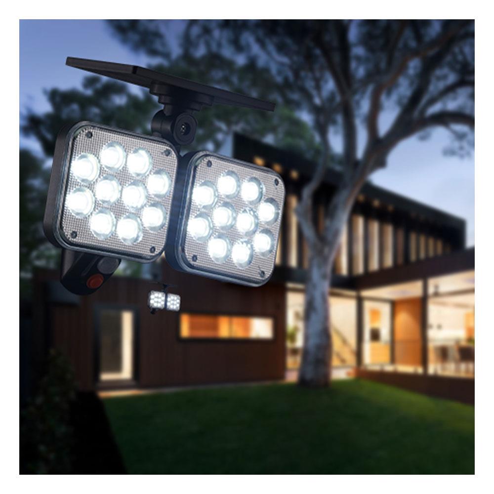 ไฟผนังภายนอก SOLAR CARINI 226131209 24 วัตต์ DAYLIGHT สีดำ