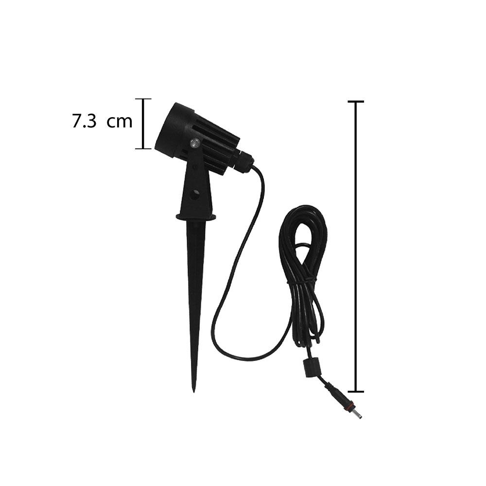 ไฟจัดสวน SOLAR CARINI 229430410 3 วัตต์ RGB สีดำ