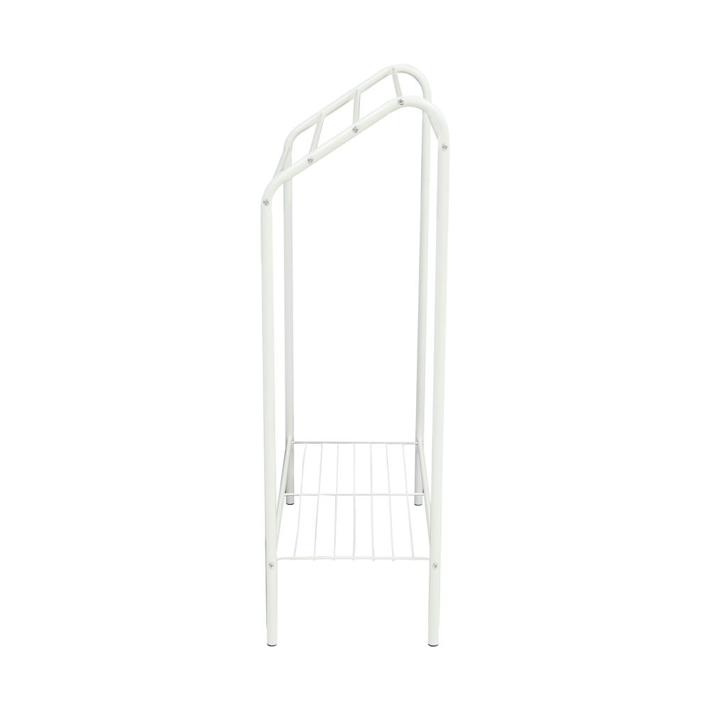 ราวพาดผ้า 5 เส้น มีชั้นวางของ PLIM SNOW 60 ซม. สีขาว