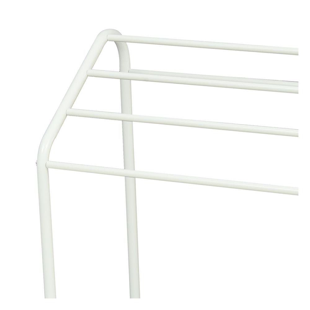 ราวพาดผ้า 5 เส้น มีชั้นวางของ PLIM SNOW 60 ซม. สีขาว