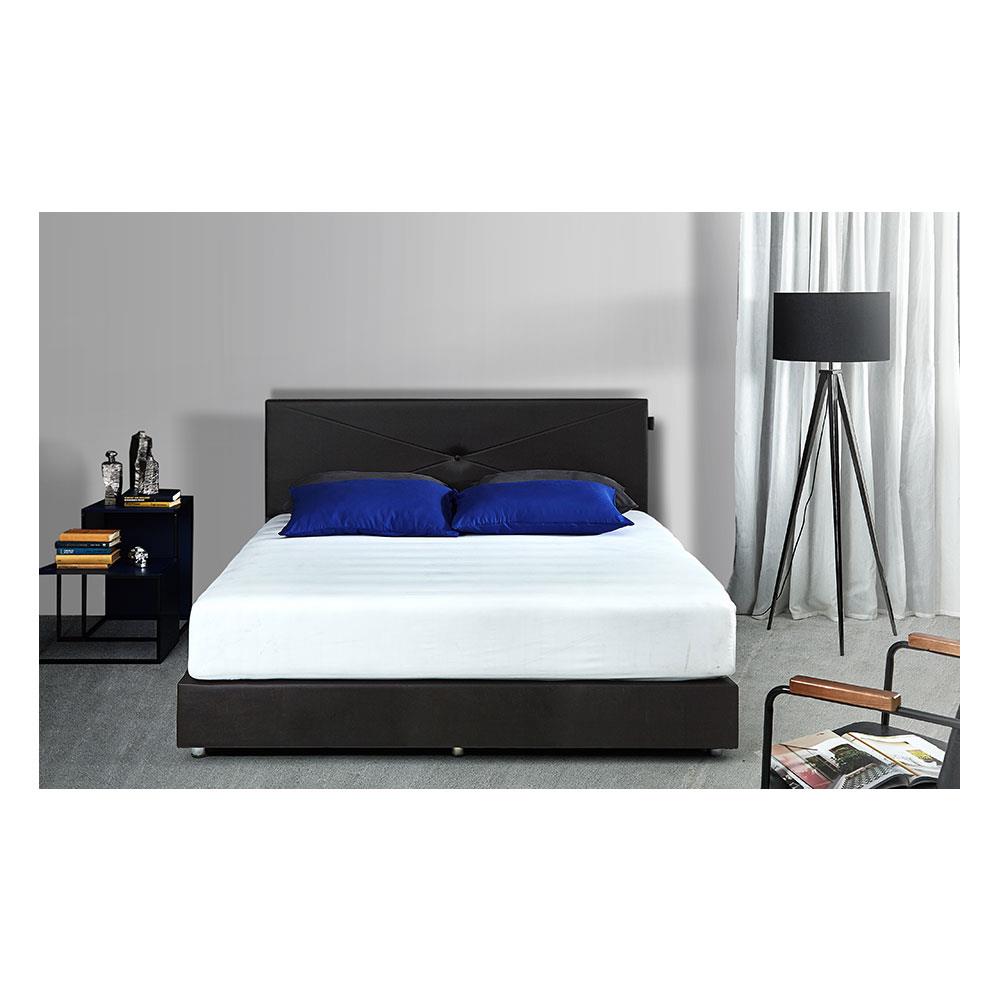 ฐานรองหัวเตียง 6 ฟุต DUNLOPILLO BASIC1 สี DARK BROWN