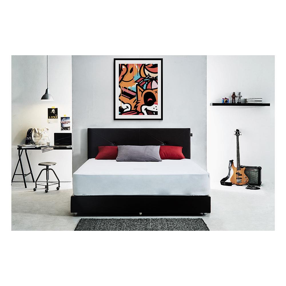 ฐานรองหัวเตียง 5 ฟุต DUNLOPILLO BASIC5 สี DARK BROWN