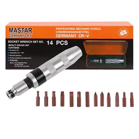 ชุดไขควง MASTAR TOOLS 14 ชิ้น/ชุด