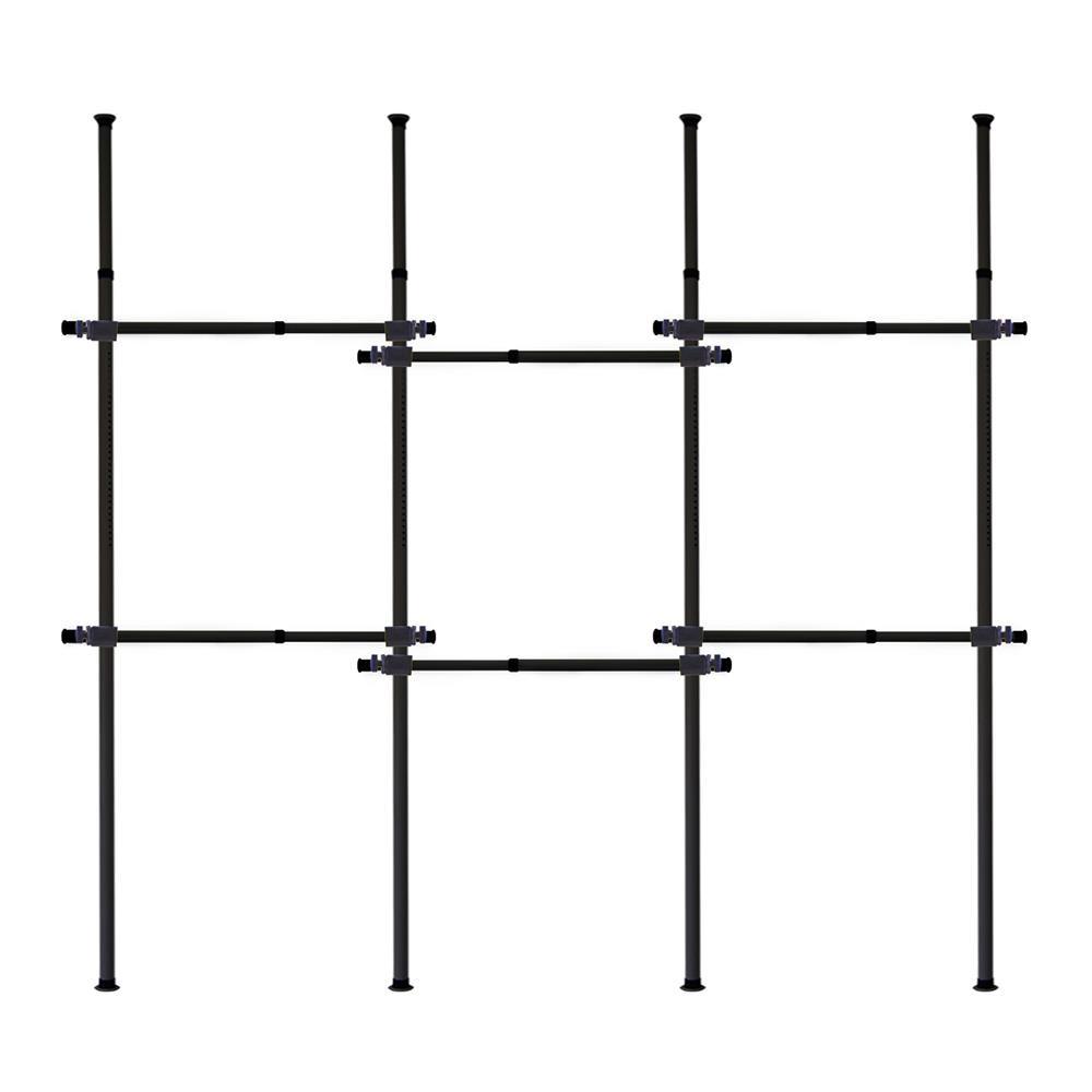 ราวแขวนผ้า 6 ราวแขวน TUGU R01B สีดำ