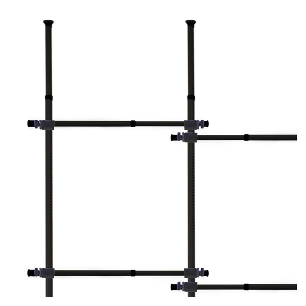 ราวแขวนผ้า 6 ราวแขวน TUGU R01B สีดำ