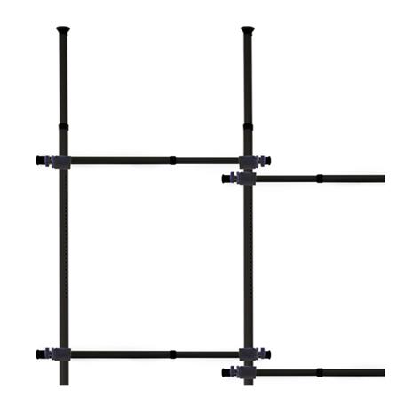 ราวแขวนผ้า 6 ราวแขวน TUGU R01B สีดำ_1