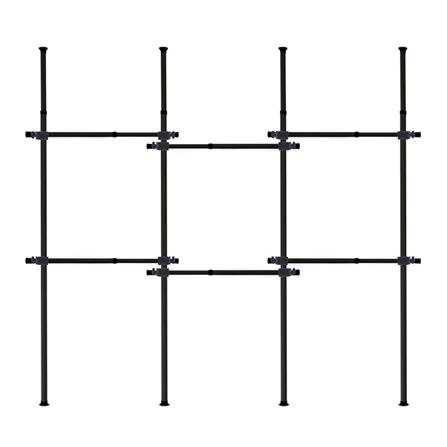 ราวแขวนผ้า 6 ราวแขวน TUGU R01B สีดำ