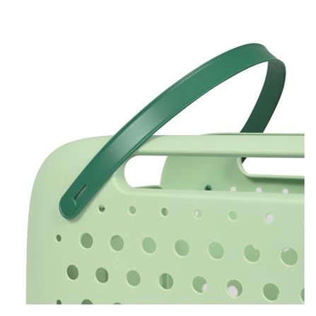 ตะกร้าผ้าหูหิ้วพับได้ PLIM FOLDABLE สีเขียว_3