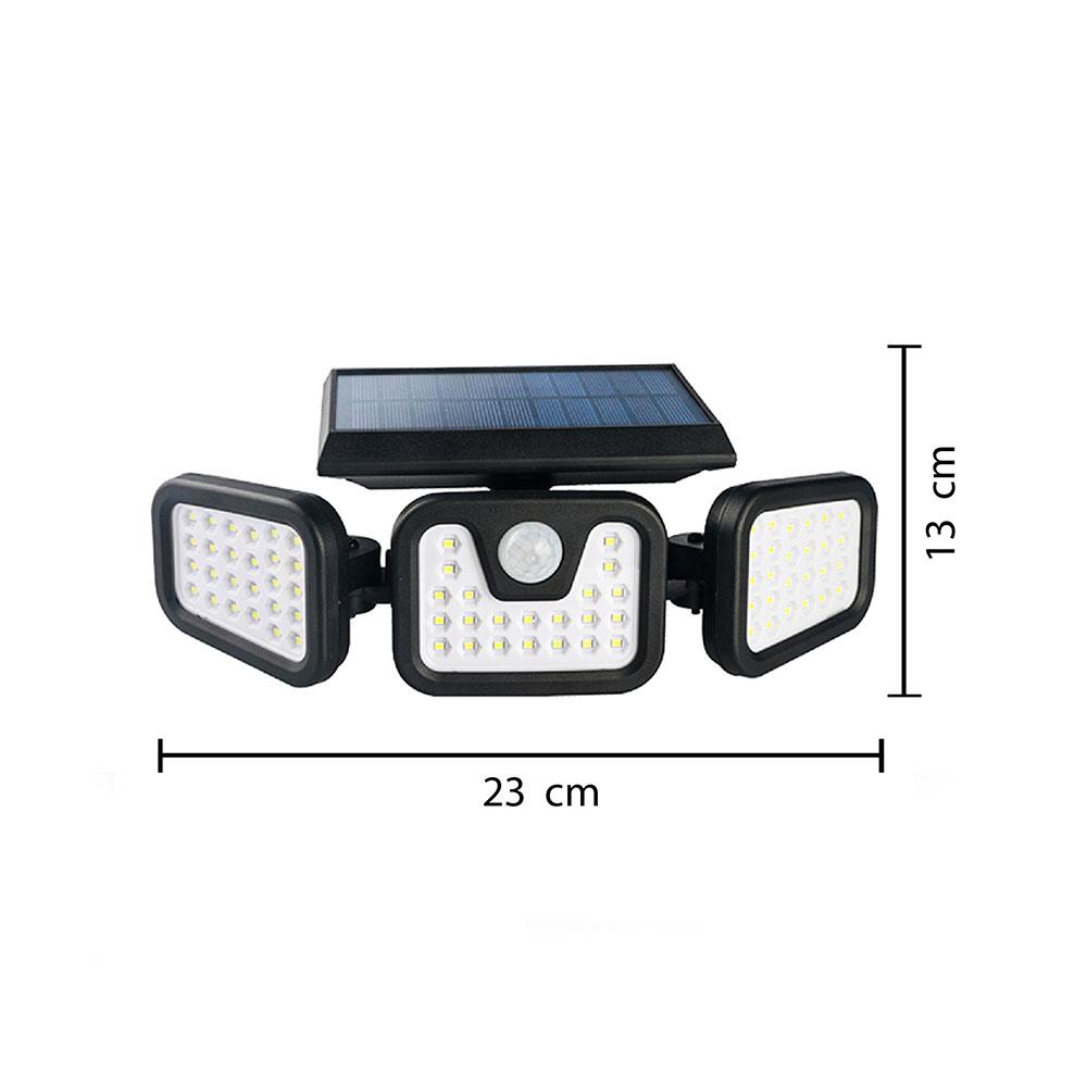 ไฟผนังภายนอก SOLAR CARINI 226418109 16 วัตต์ DAYLIGHT สีดำ