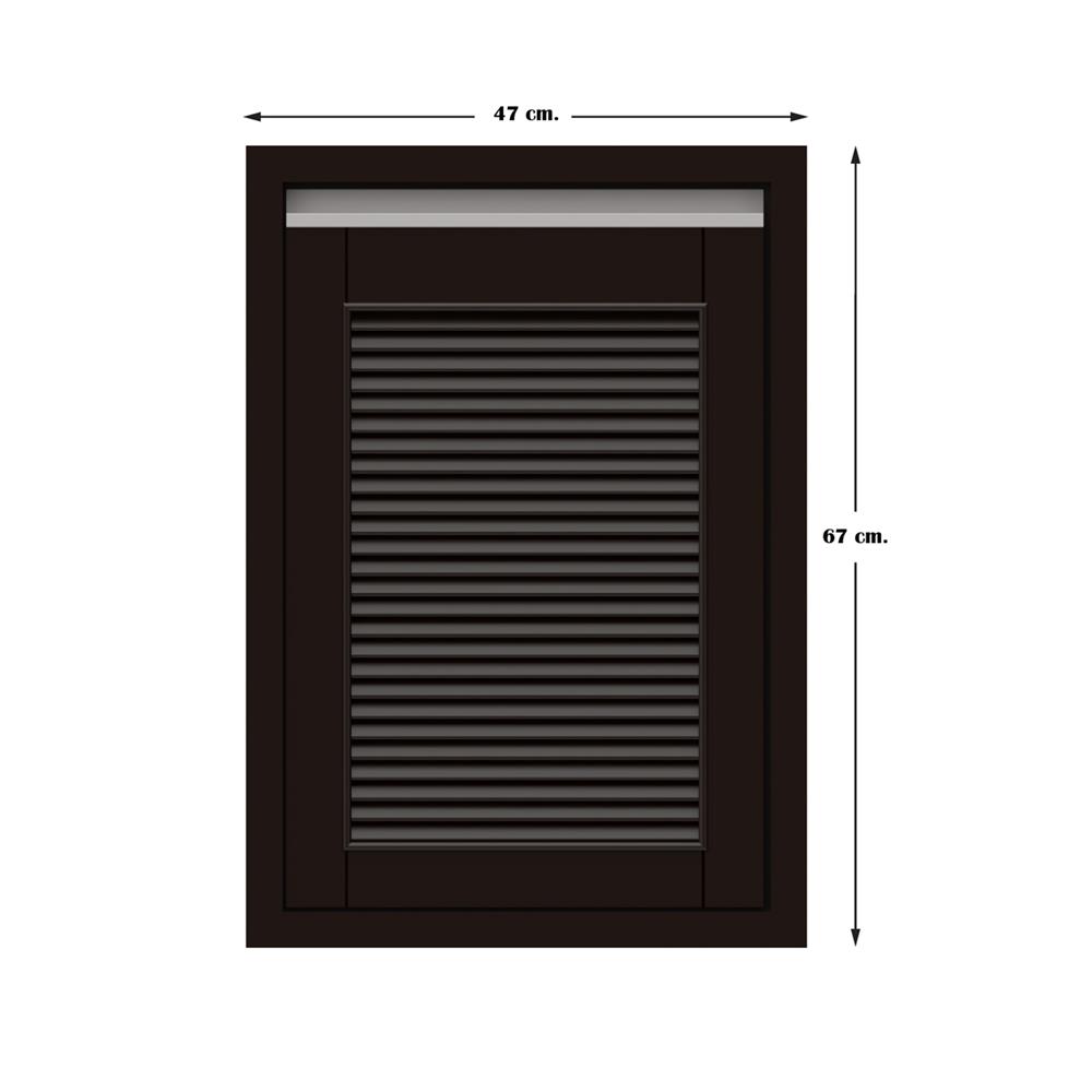 บานซิงค์เดี่ยวเกล็ดเต็ม JUPITER COCOA BROWN 43x63 ซม. สีน้ำตาล