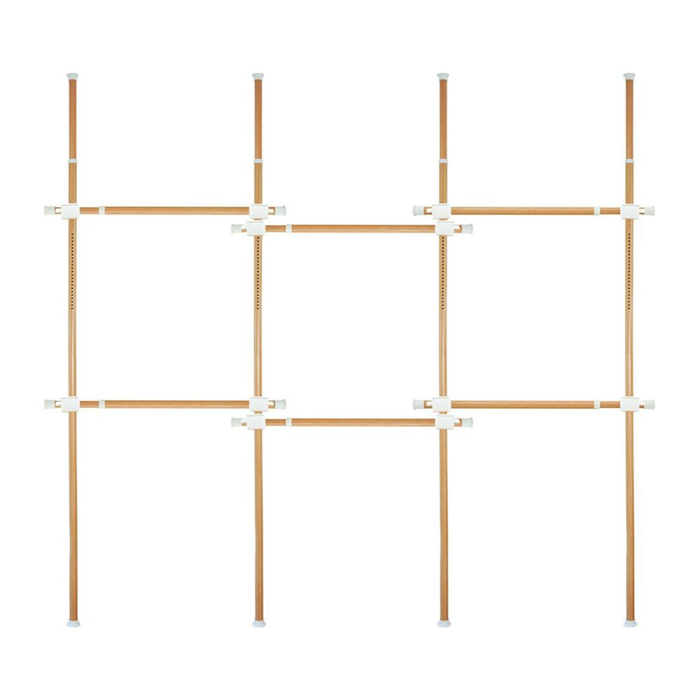 ราวแขวนผ้า 6 ราวแขวน TUGU R01M สีไม้