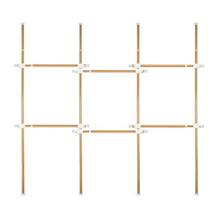 ราวแขวนผ้า 6 ราวแขวน TUGU R01M สีไม้