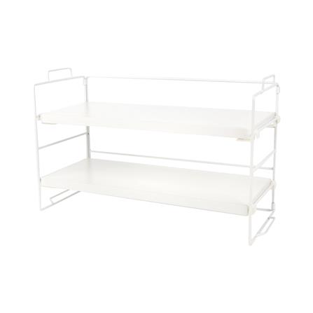 ชั้นวางของไม้ 2 ชั้น STACKO RUZ 37x16.5x24 ซม. สีขาว
