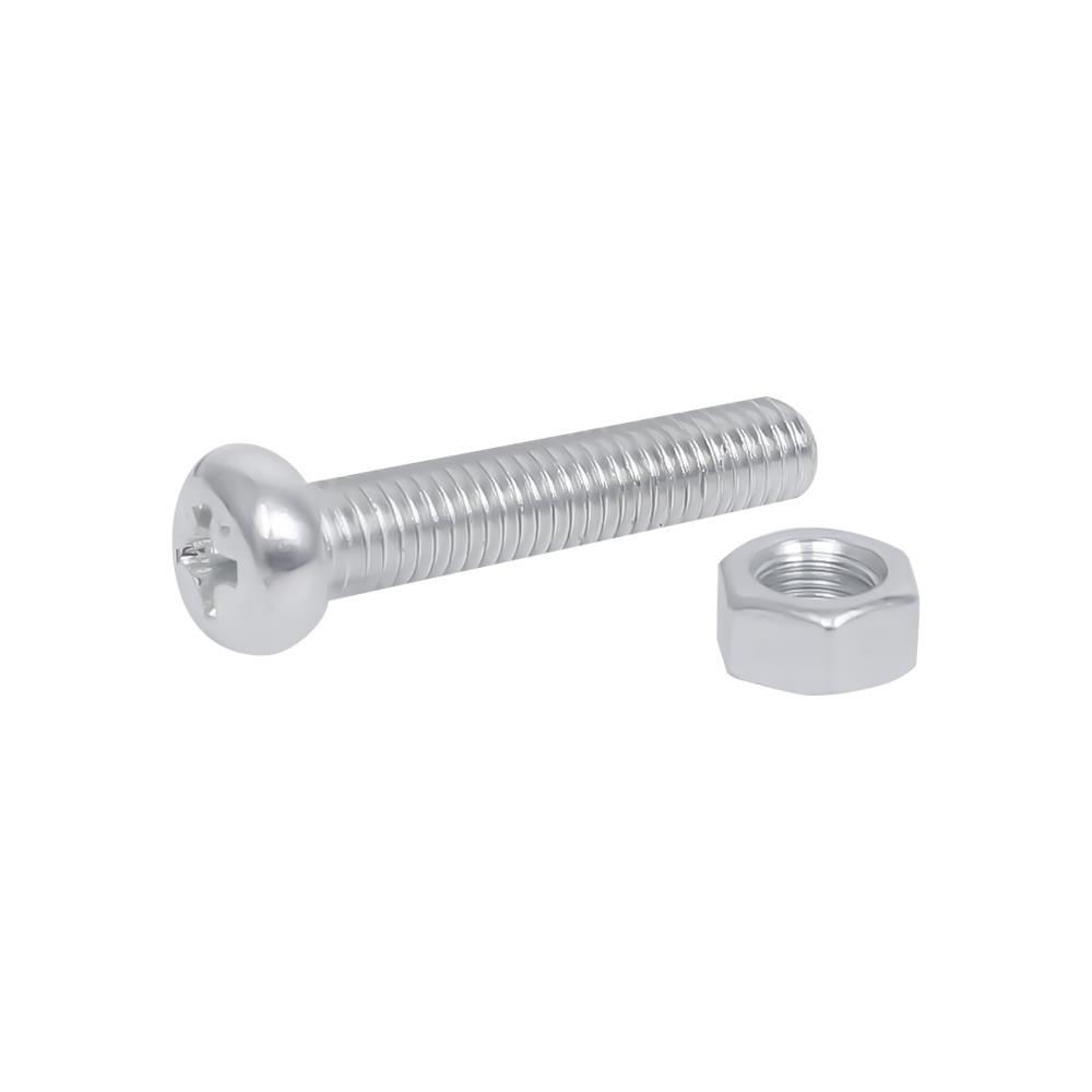 สกรูเกลียวมิลพร้อมนอต JP DEXZON 5X25 มม. แพ็ก 25 ชิ้น