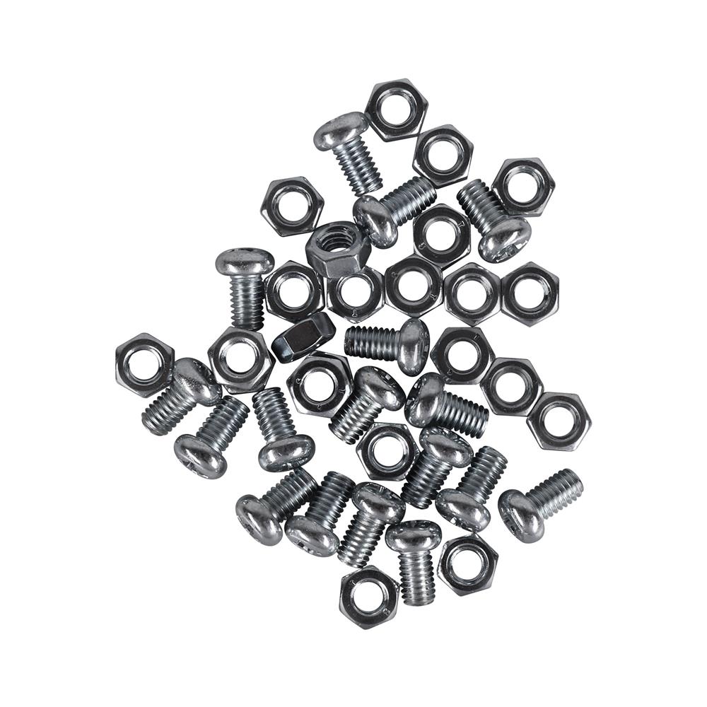 สกรูเกลียวมิลพร้อมนอต JP DEXZON 6X10 มม. แพ็ก 25 ชิ้น