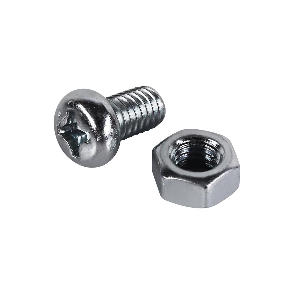 สกรูเกลียวมิลพร้อมนอต JP DEXZON 6X10 มม. แพ็ก 25 ชิ้น