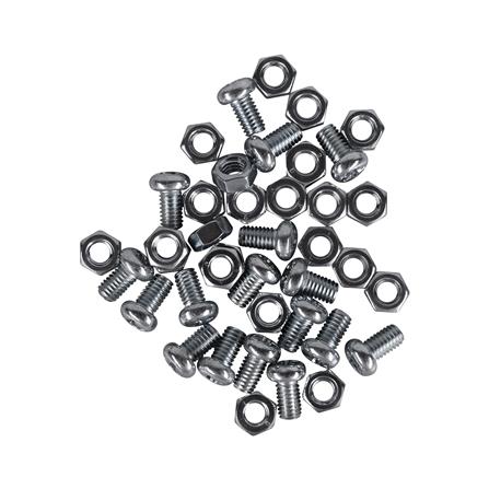 สกรูเกลียวมิลพร้อมนอต JP DEXZON 6X10 มม. แพ็ก 25 ชิ้น