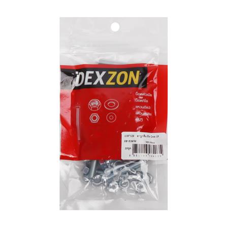 สกรูเกลียวมิลพร้อมนอต JP DEXZON 5X30 มม. แพ็ก 25 ชิ้น_1
