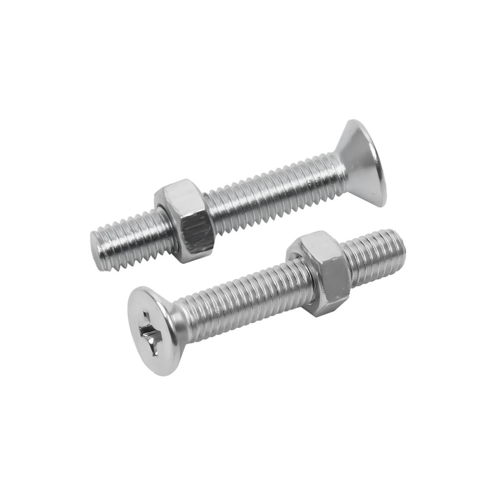 สกรูเกลียวมิลพร้อมนอต JF DEXZON 5X30 มม. แพ็ก 25 ชิ้น