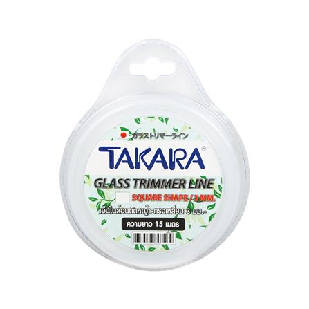 เอ็นตัดหญ้า แบบเหลี่ยม TAKARA MBSC315 3 มม. X 15 ม. สีขาว_1