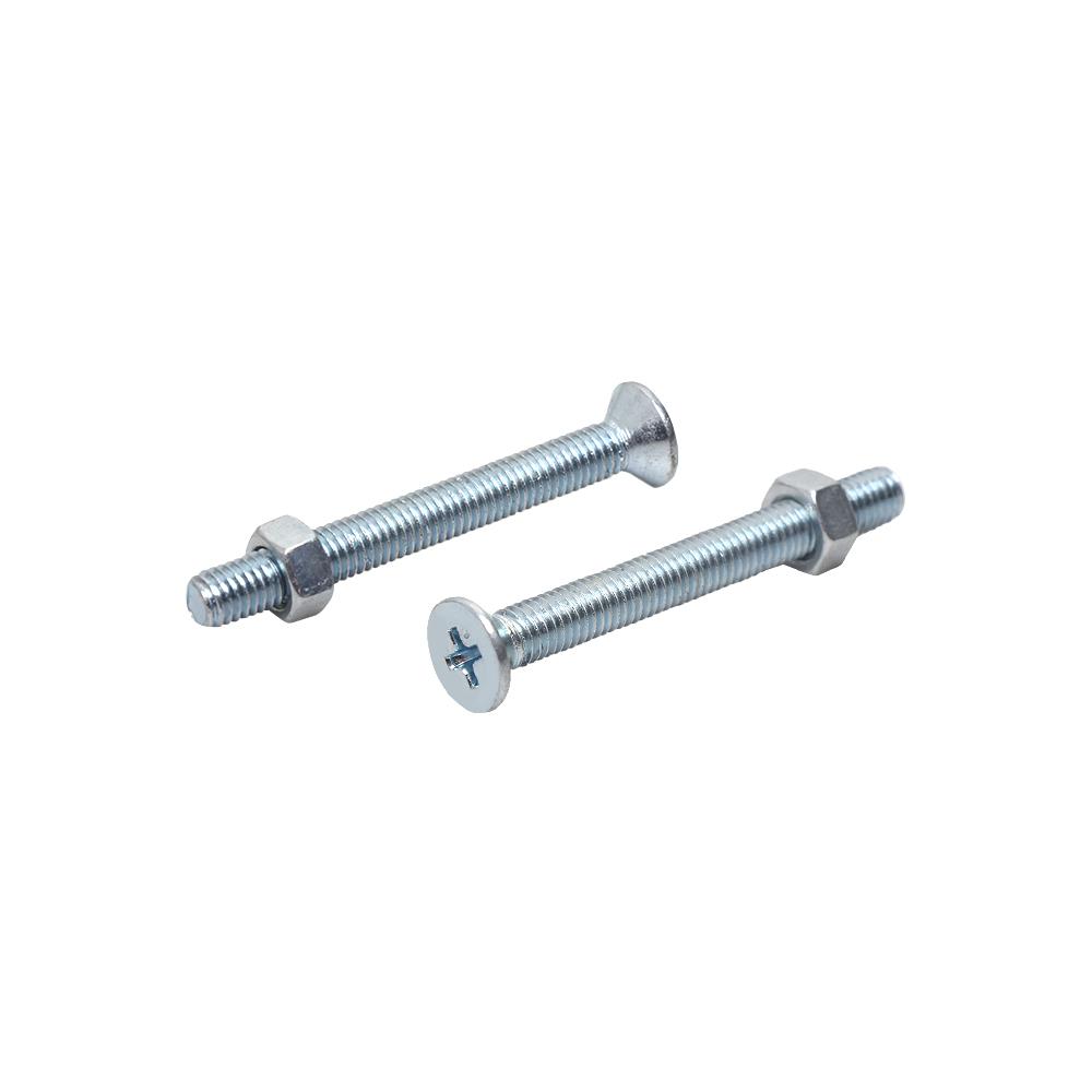 สกรูเกลียวมิลพร้อมนอต JF DEXZON 5X45 มม. แพ็ก 25 ชิ้น