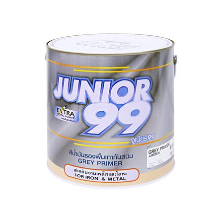 สีน้ำมันรองพื้นเทากันสนิม NIPPON PAINT JUNIOR 99 สีเทา 1 แกลลอน